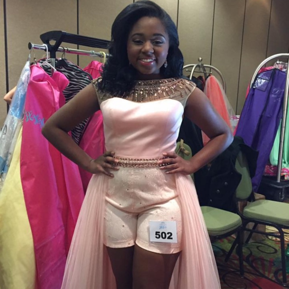 Light Pink Semi Custom Sherri Hill Fun Fashion